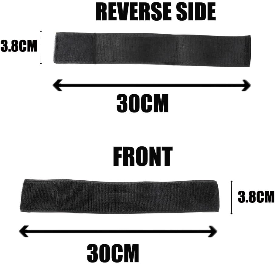 4 Stück Hosenklammer Hosenschutz Hosenband Hosenbein Klammer Elastisches Klettband Fahrrad Hosenband für Hosen Outdoor Jogging MilitäRuniformen Angeln Jagd Wandern Radfahren Schwarz