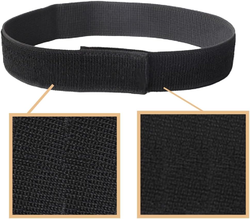 4 Stück Hosenklammer Hosenschutz Hosenband Hosenbein Klammer Elastisches Klettband Fahrrad Hosenband für Hosen Outdoor Jogging MilitäRuniformen Angeln Jagd Wandern Radfahren Schwarz