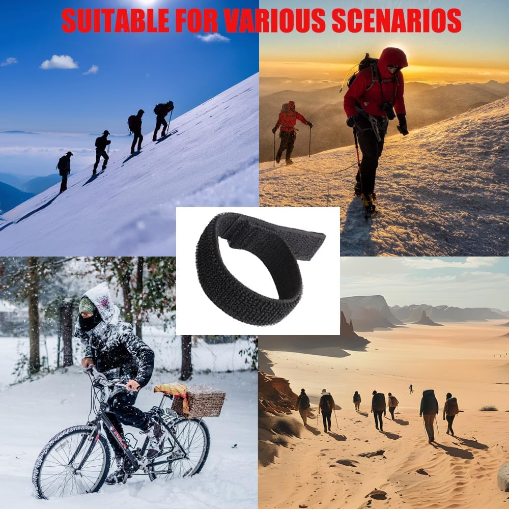 4 Stück Hosenklammer Hosenschutz Hosenband Hosenbein Klammer Elastisches Klettband Fahrrad Hosenband für Hosen Outdoor Jogging MilitäRuniformen Angeln Jagd Wandern Radfahren Schwarz