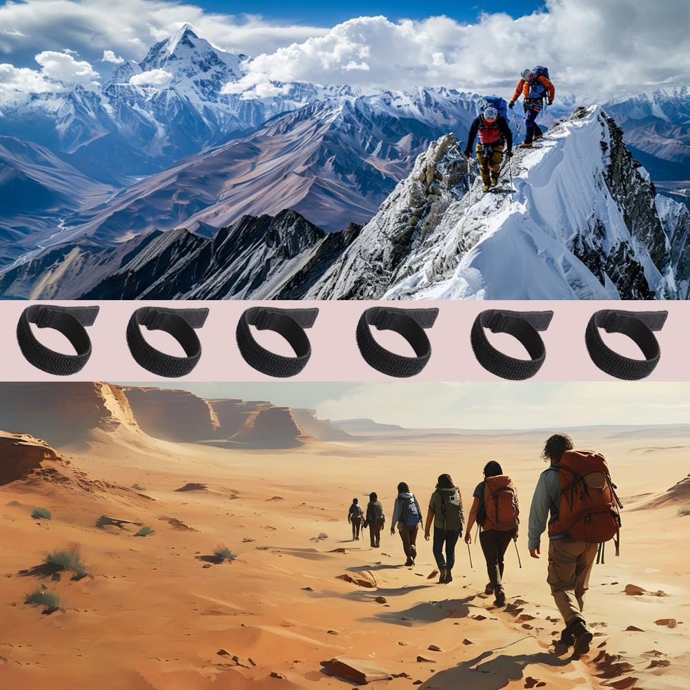 4 Stück Hosenklammer Hosenschutz Hosenband Hosenbein Klammer Elastisches Klettband Fahrrad Hosenband für Hosen Outdoor Jogging MilitäRuniformen Angeln Jagd Wandern Radfahren Schwarz